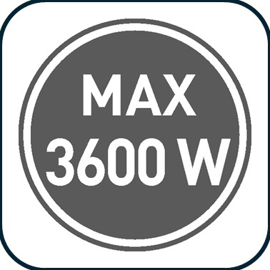 MAXIMO ADMISIBLE 3600W