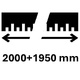 2000+1950 mm