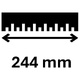 244 mm