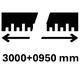 3000+0950 mm
