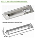 AB REGLETA JOLLY LED CON SENSOR PROXIMIDAD A 12V EMPOTRAR 4200/4500ºK BLANCO NATURAL 12DC 28W