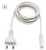 AB REGLETA SOBREPONER LED FLOW 220/240V CON INTERRUPTOR ON/OFF ALUMINIO PLATA MATE CABLE ENCHUFE 2000 MM 1350 3900ºK BLANCO NATURAL 220/240 V 18W