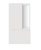 AGB WAVE JUEGO DE MANILLAS PARA PUERTAS BATIENTES DE INTERIOR BLANCO OPACO PASO