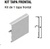 AIR M60 KIT GUIA CORREDERA PARA PUERTA COLGANTE DE PASO 60 KG BLANCO CHAMONIX TEXTURADO KIT TAPA FRONTAL EMBELLECEDORA 2 MTS