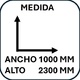 ANCHO 1000MM ALTURA 2300MM