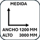 ANCHO 1200MM ALTURA 3000MM