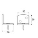 ANGULO ANCLAJE CON TORNILLO AN19 30x36mm ZINCADO ZINCADO 30 30 2 MM 36 ACERO #N/D