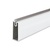 BARRA RECTANGULAR 30X12 CON GOMA ANTIDESLIZANTE ALUMINIO BLANCO MATE BARRA 30X15 MM ALUMINIO 2 MTS