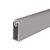 BARRA RECTANGULAR 30X12 CON GOMA ANTIDESLIZANTE ALUMINIO PLATA MATE BARRA 30X15 MM ALUMINIO 2 MTS