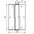 BISAGRA BS18 90x65x2,5mm INOX INOX 13 65 canto redondo 25mm 95 DERECHA ACERO INOXIDABLE 10