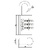 BLISTER CANDADO ARCO NORMAL CN04 ACERO INOX LATON LATON 1