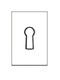 BOCALLAVE MUEBLE LLAVE BORJA CUERO 20X35MM RECTANGULAR