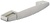 CARA LATCH TIRADOR CERRADURA BOTON PRESION CROMO MATE TIRADOR PULSADOR EXTERIOR 96 MM ZAMAK 160X22MM 1