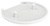 CARAVAN HERRAJE DE UNION BLANCO TAPA DECORATIVA PLASTICO 100 PIEZAS