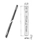 CERRADURA SERIE26 CENTRALIZADA BOMBILLO EXTRAIBLE 2633 BUCKS CIERRE FRONTAL Y ANTIVUELCO CINCADO VARILLA 838 LARGO 1000 MM