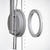 COLGADOR BARRA PERCHA BASCULANTE DE 1 BRAZO Y CON MANO 12KG CROMO MATE DISTANCIADOR 19 MM REVERSIBLE
