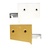 COLGADOR BIVALENTE CG04 59x49mm BEIGE 19 49 59 ACERO/ABS 1