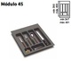 CUBERTERO ALBERTI ADAPTABLE DE PLASTICO ANTRACITA Y ACCESORIOS CUBERTERO mín 347 / máx 401 450 MM GRIS mín 390 / máx 490