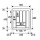 CUBERTERO CBT01 GRIS 50 385 CUBERTERO CBT1 450/385x480mm GR 480 1