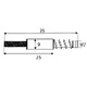 EXCENTRICA 35MM 6,3x9,4mm Y PERNO M6 44X35X9MM ZINCADO ZINCADO 9 9 35 25