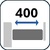 F=400