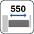 F=550