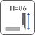 H=86