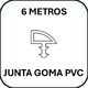 JUNTA GOMA PVC 6 MTS