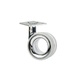 KOO EVO RUEDA DE PLETINA PARA MUEBLE CON O SIN FRENO GRIS/CROMO BRILLO 98,5 mm 47 x 47 mm 75 mm SIN FRENO 85 kg