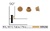 LAMELLO TAPONES UNION CLAMEX 45º Y 90º RAL ROBLE/PINO 1014 Z 90º 100unid