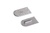 LAMELLO UNION SISTEMA CABINEO ACCESORIOS TAPA DECORATIVA ASPECTO METALICO PLATA 100 UNIDADES Z
