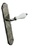 MANILLAS MOD. PINO ZAMAK/PORCELANA PORCELANA CRAQUELE BLANCO/PLATA VIEJA porcelanacraqueleblanca 245x44mm