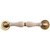 MANILLON ROSETA PORCELANA 787 PLATA ENVEJECIDA 60 50 260 ZAMAK #N/D