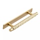 MANOR BACK TIRADOR ASA PLACA PATRÓN DIAMANTES GRABADO LATON BRILLO 39 MM 128 MM 190X14 MM CON PLACA