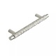 MANOR TIRADOR ASA PATRÓN DIAMANTES GRABADO EFECTO INOX MATE 39 MM 192 MM 246X14 MM SIN PLACA