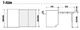 MESA EXTRAIBLE T-ABLE INOX/BLANCO CON TABLERO ACABADO BLANCO 900 MM 850 MM 540 MM 100 KG