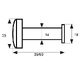 MIRILLA 14mm 180º MR01 CUERO 2,5 42 25 12