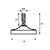 NIVELADOR PLANO NV05 NEGRO NEGRO 36 30 NIVELADOR PLANO NV5 M6x32mm NEGRO 30 ABS 1