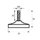 NIVELADOR PLANO NV05 NEGRO NEGRO 38 30 NIVELADOR PLANO NV5 M8x38mm NEGRO 30 1
