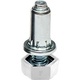 NIVELADOR REGULABLE NV03 GAEL M6x17mm BLANCO BLANCO 12,5 125 31 4