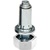 NIVELADOR REGULABLE NV03 GAEL M6x17mm BLANCO BLANCO 12,5 125 31 ZAMAK 25