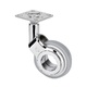 OLYM RUEDAS DE PLETINA CON O SIN FRENO CROMOBRILLO/BLANCO-GRIS 94 mm 47 x 47 mm 60 MM SIN FRENO 60 kg