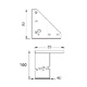 PATA MUEBLE CUADRADA PT15 ALUMINIO ALUMINIO 100 80 80 1