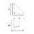PATA MUEBLE CUADRADA PT15 ALUMINIO ALUMINIO 100 80 80 ABS 1