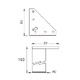 PATA MUEBLE CUADRADA PT15 ALUMINIO ALUMINIO 150 80 80 1