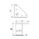 PATA MUEBLE CUADRADA PT15 ALUMINIO ALUMINIO 80 80 80 1