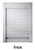 PERSIANA PVC BASICA COSTADO MUEBLE 16 MM EFECTO INOX 1500 600 16mm RULOX
