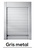 PERSIANA PVC BASICA COSTADO MUEBLE 16 MM GRIS METALIZADO 1300 600 16mm RULOX