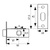 PICAPORTE TUBULAR CANTO CUADRADO PCT03 NIQUEL SATINADO 57,5 25 CUADRADO 58 ACERO 20