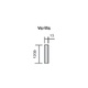 PINO FALLEBA DE VARILLAS EFECTO INOX VARILLA 1200 MM